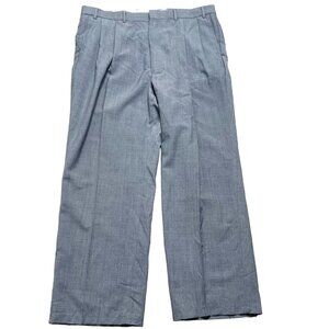 Towncraft Pants Mens Size 40x30 Grey Straight Leg Wool Blend Pants Career Wear
